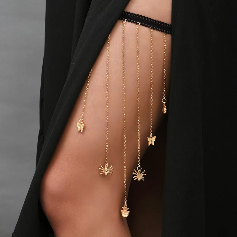 Simple Boho Multilayer Leg Chain