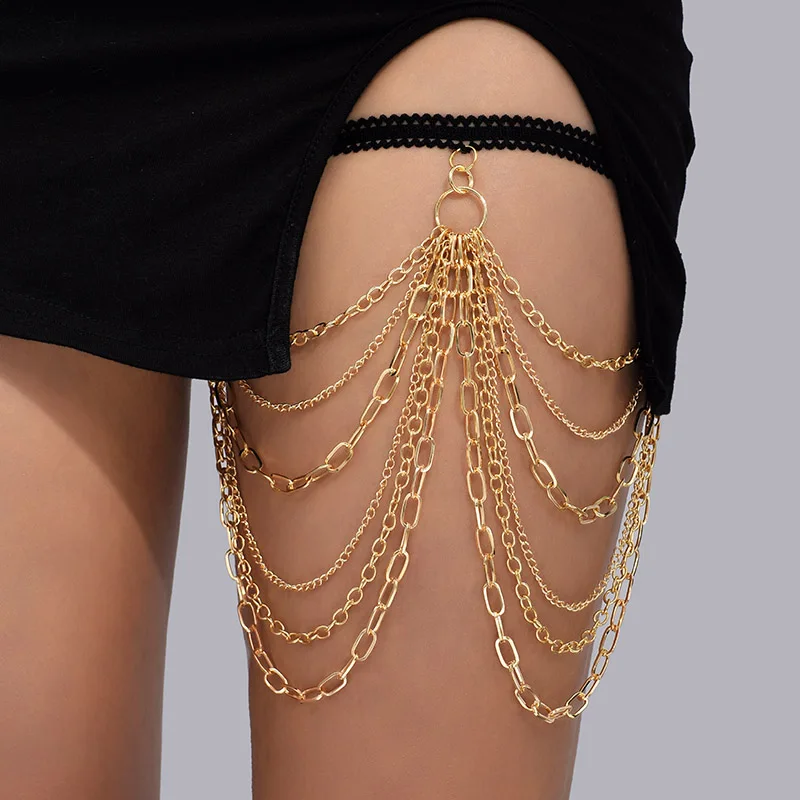 Simple Boho Multilayer Leg Chain
