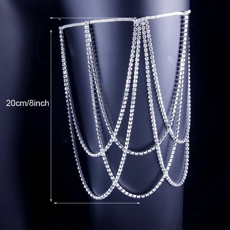 Victray Crystal Leg Chain