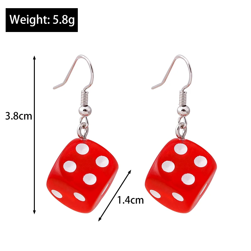 Dice Drop Earrings