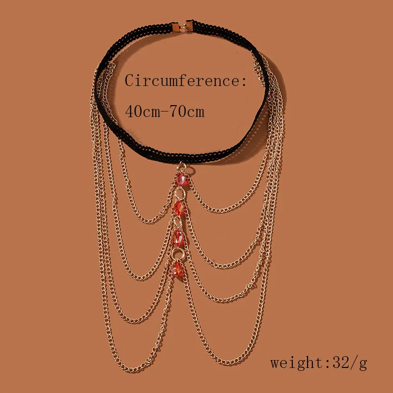 Crystal Leg chain