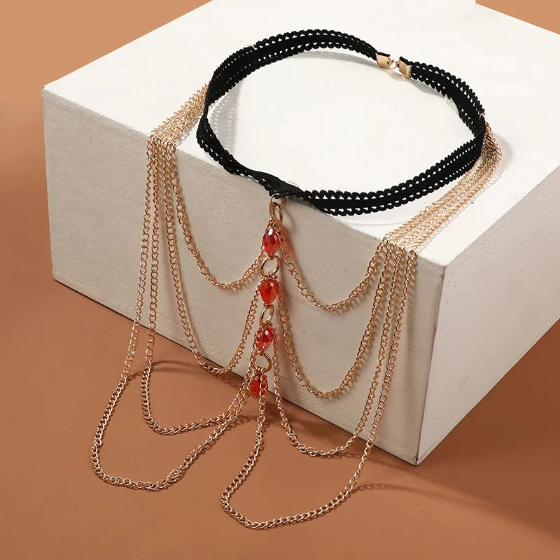 Crystal Leg chain