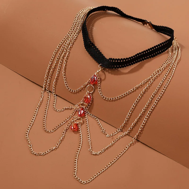 Crystal Leg chain