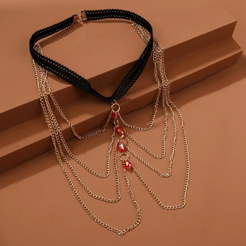 Crystal Leg chain