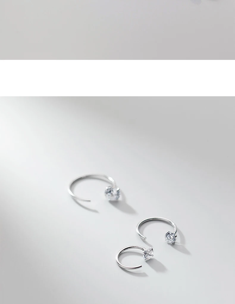 Bezel Huggie Hoop Earrings