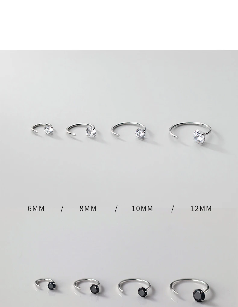 Bezel Huggie Hoop Earrings