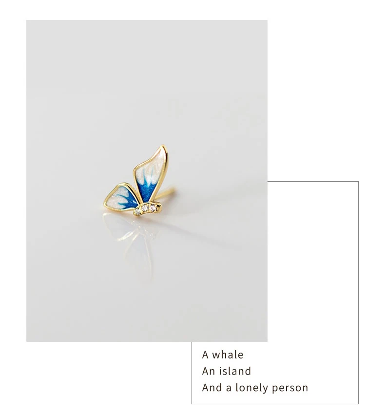 Goldva Butterfly Stud Earring