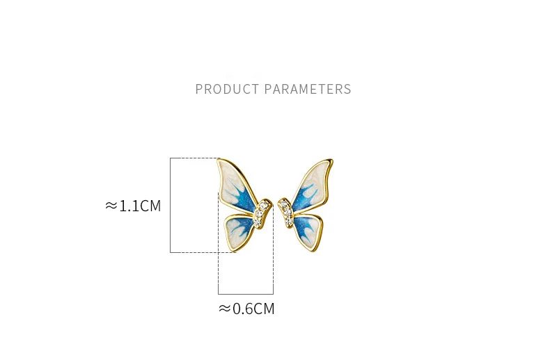 Goldva Butterfly Stud Earring
