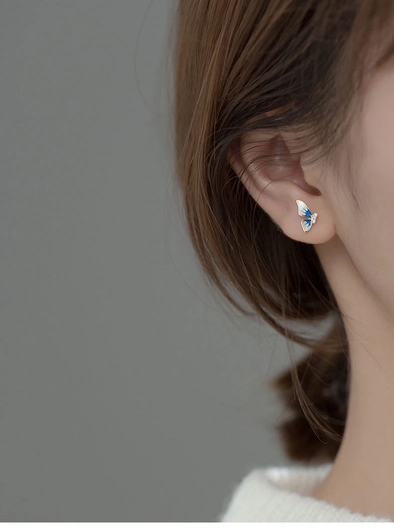 Goldva Butterfly Stud Earring
