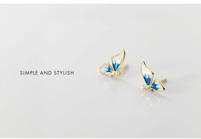Goldva Butterfly Stud Earring