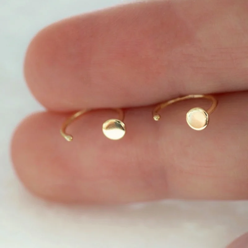 Tiny Huggie Hoop Earrings