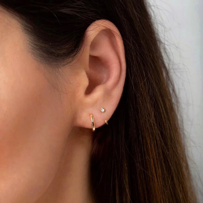 Tiny Huggie Hoop Earrings