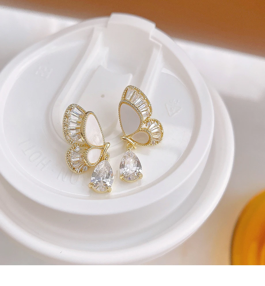 Shiny Butterfly Earrings
