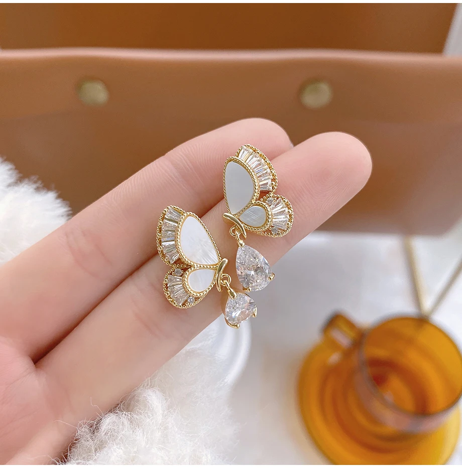 Shiny Butterfly Earrings