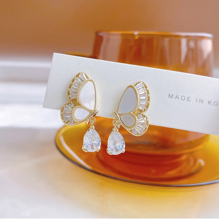 Shiny Butterfly Earrings