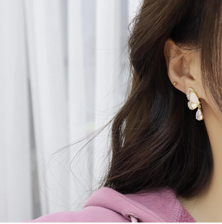 Shiny Butterfly Earrings