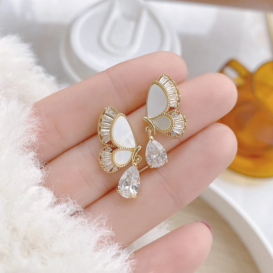 Shiny Butterfly Earrings