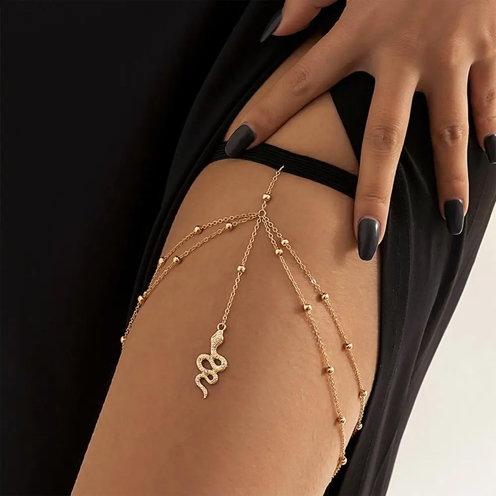 Double Chain Snake Leg Chain