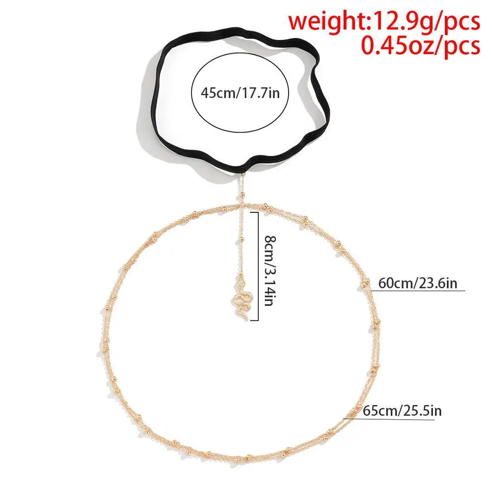 Double Chain Snake Leg Chain