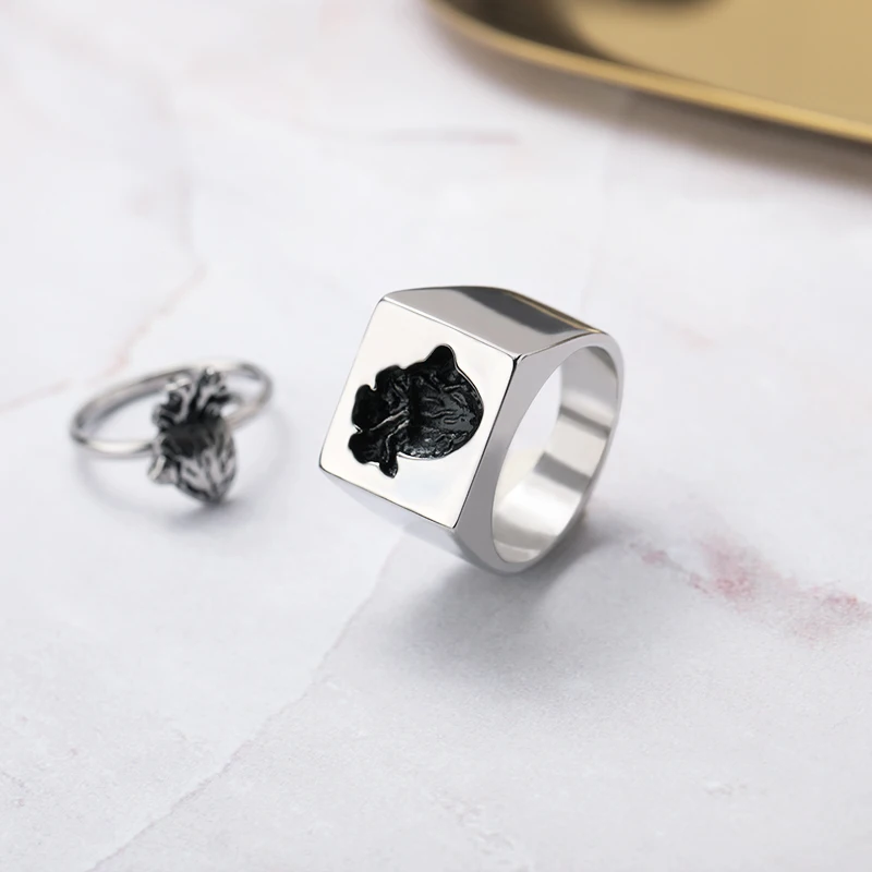 Matching Couple Heart Rings