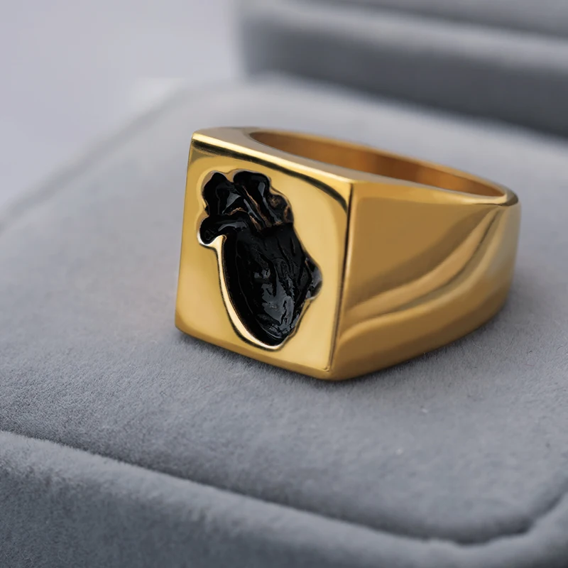 Matching Couple Heart Rings