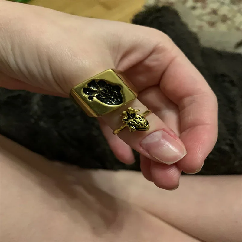 Matching Couple Heart Rings