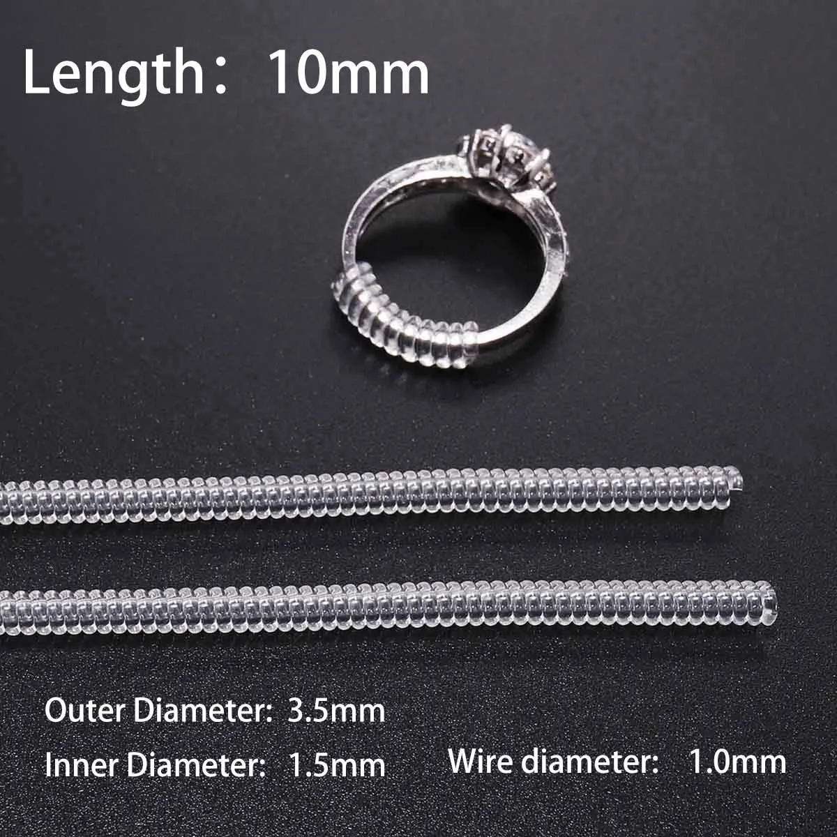 4/8/12pcs/Lot Invisible Ring Sizer Adjuster