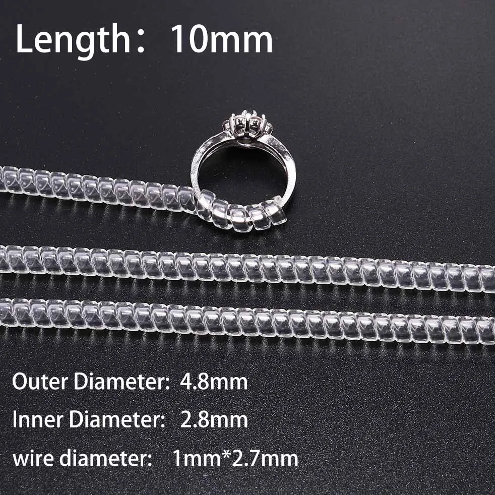 4/8/12pcs/Lot Invisible Ring Sizer Adjuster