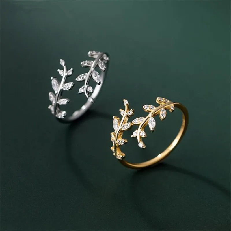 Diamond Leaf Ring