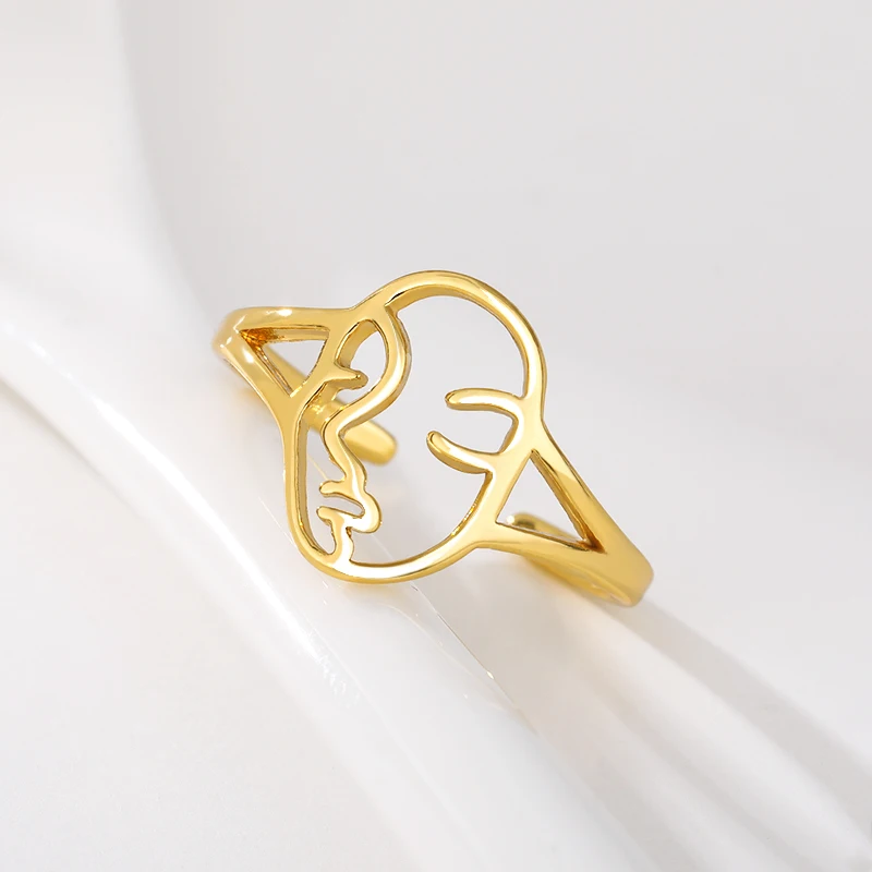 Abstract Face Ring