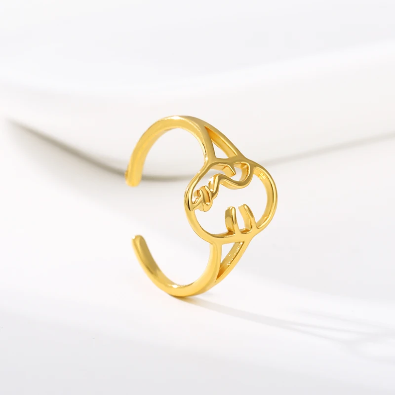 Abstract Face Ring