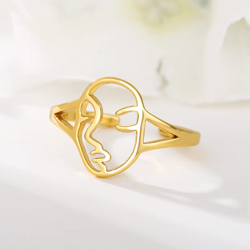 Abstract Face Ring