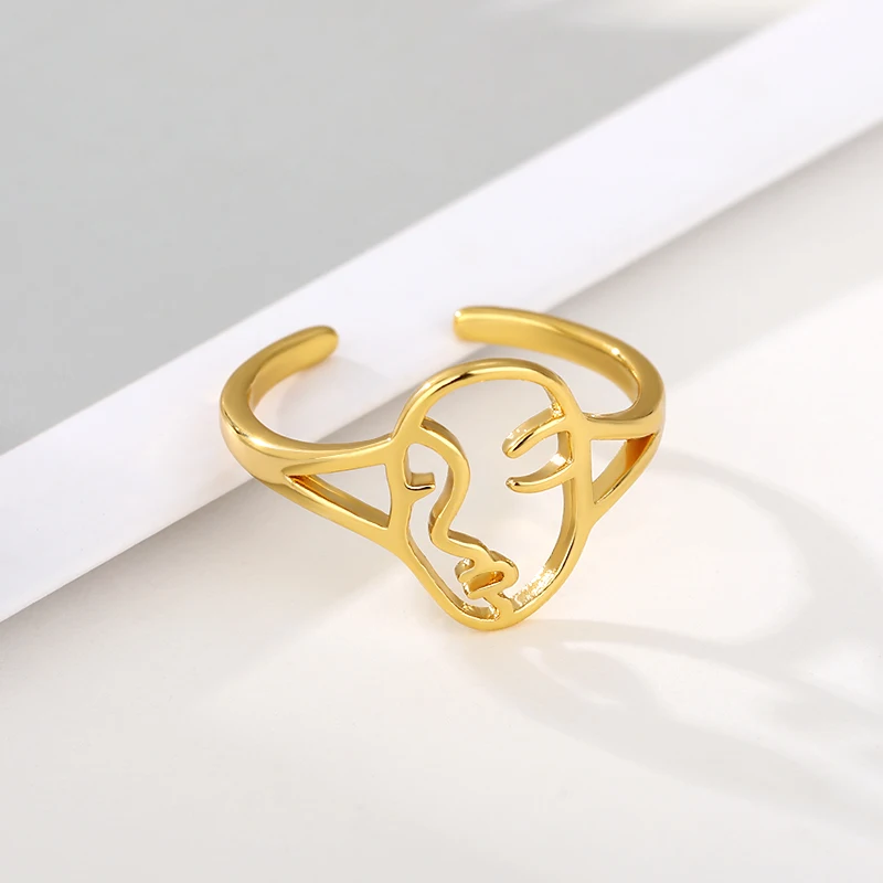 Abstract Face Ring