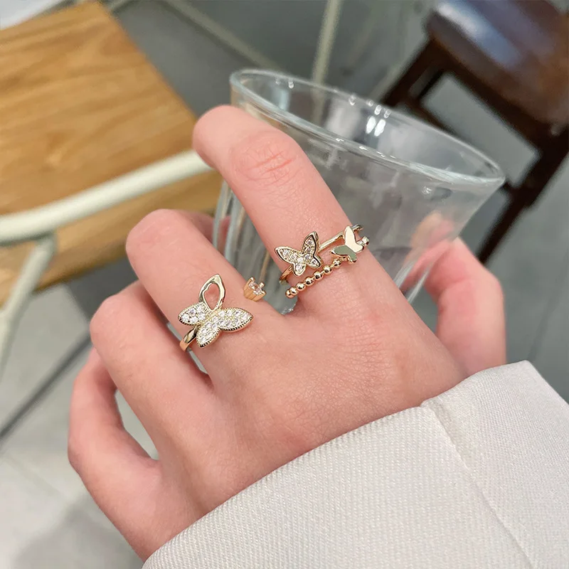 Dainty Butterfly Ring