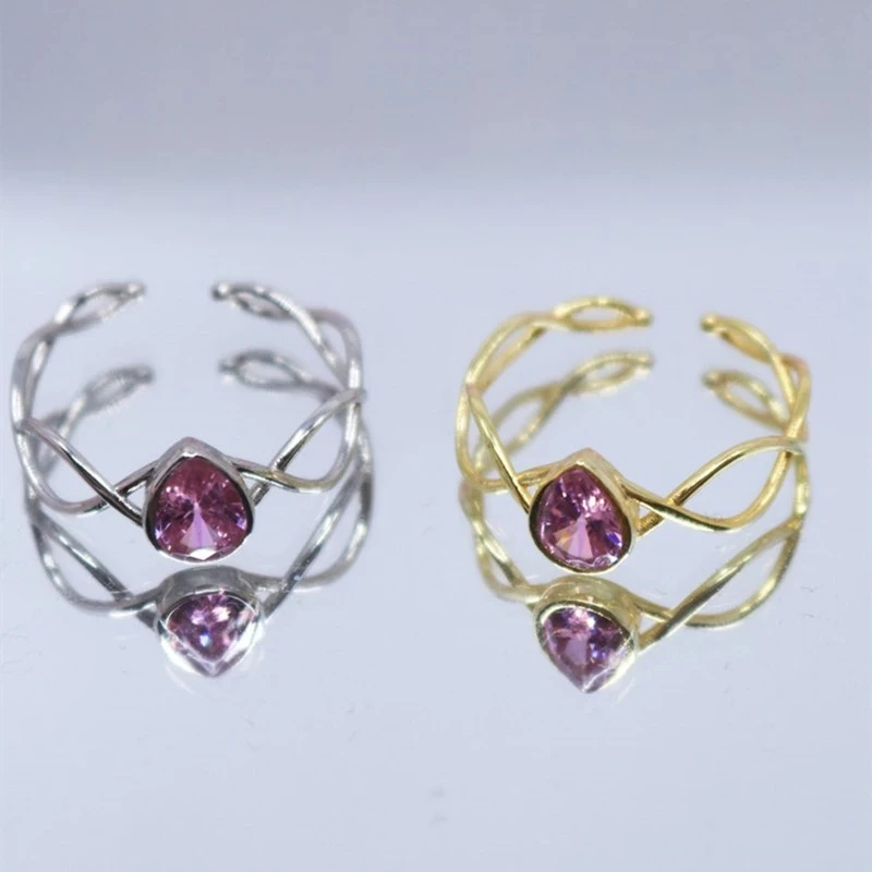 Swan Lake Princess Odette Pink Stone Tiara Ring