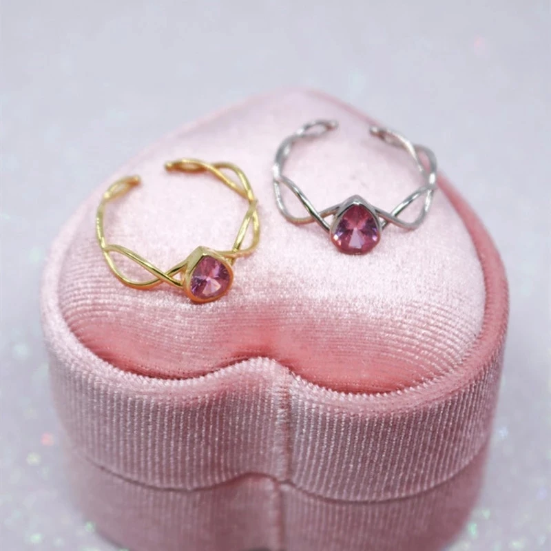Swan Lake Princess Odette Pink Stone Tiara Ring