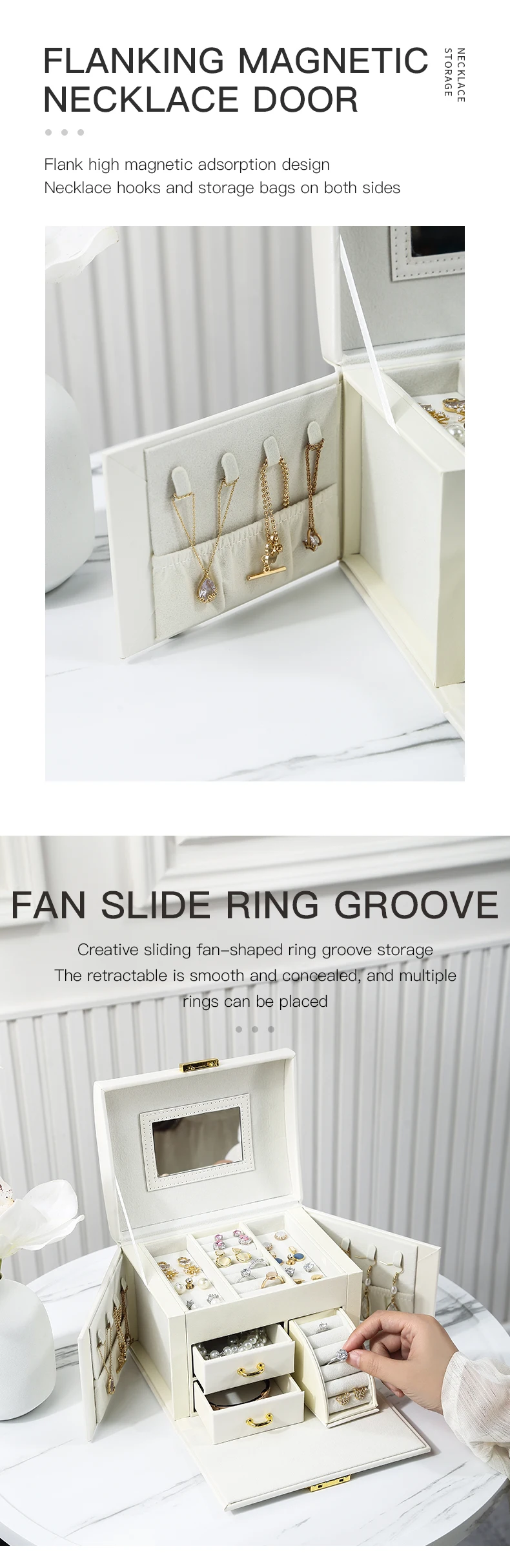 3 Layers Jewelry Organizer Box