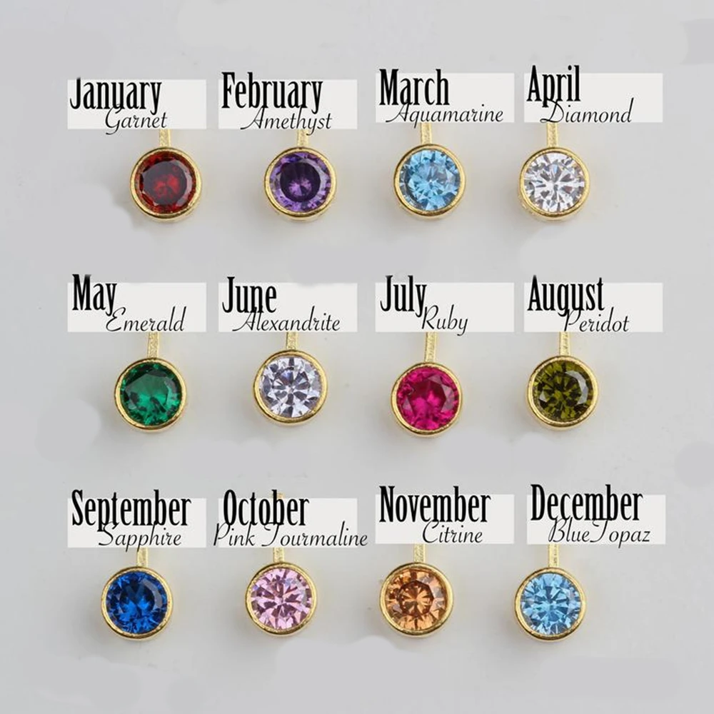 Birthstone Flower Necklace