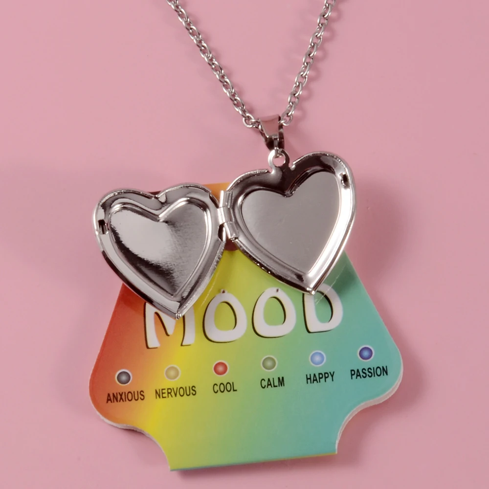 Color Changing Moodstone Locket Necklace