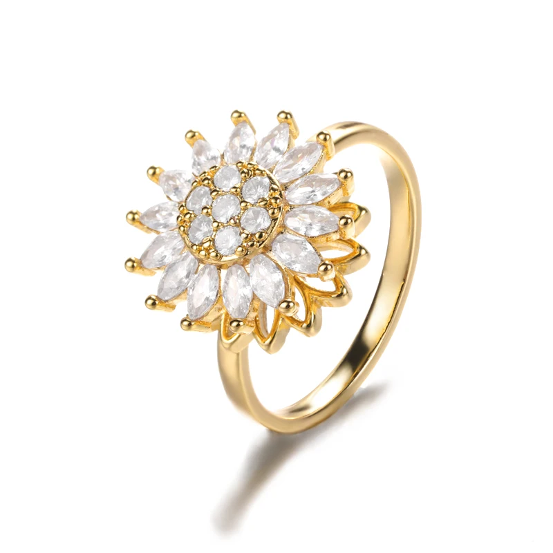 Sunflower Spinning Ring Sunflower Spinning Ring