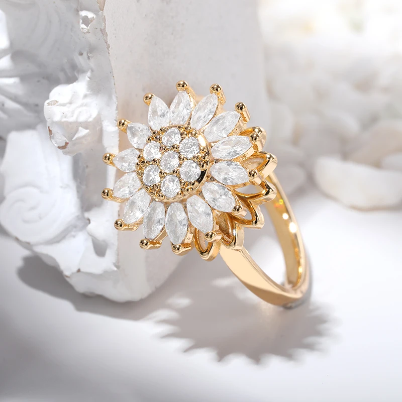 Sunflower Spinning Ring Sunflower Spinning Ring