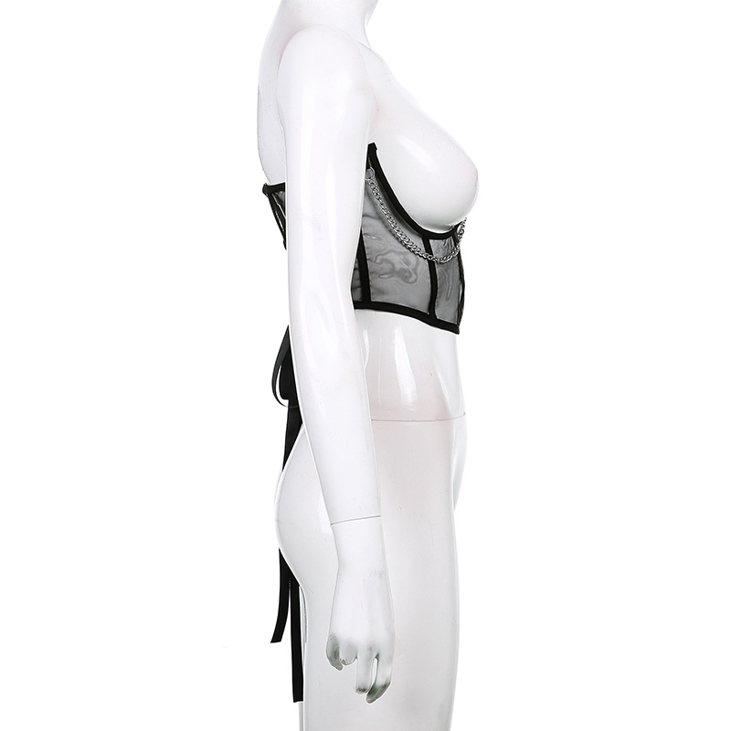 Corset with Metal Chain
