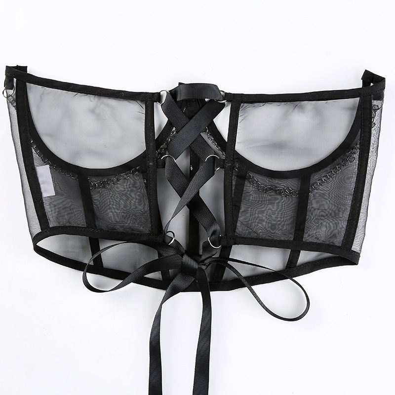 Corset with Metal Chain