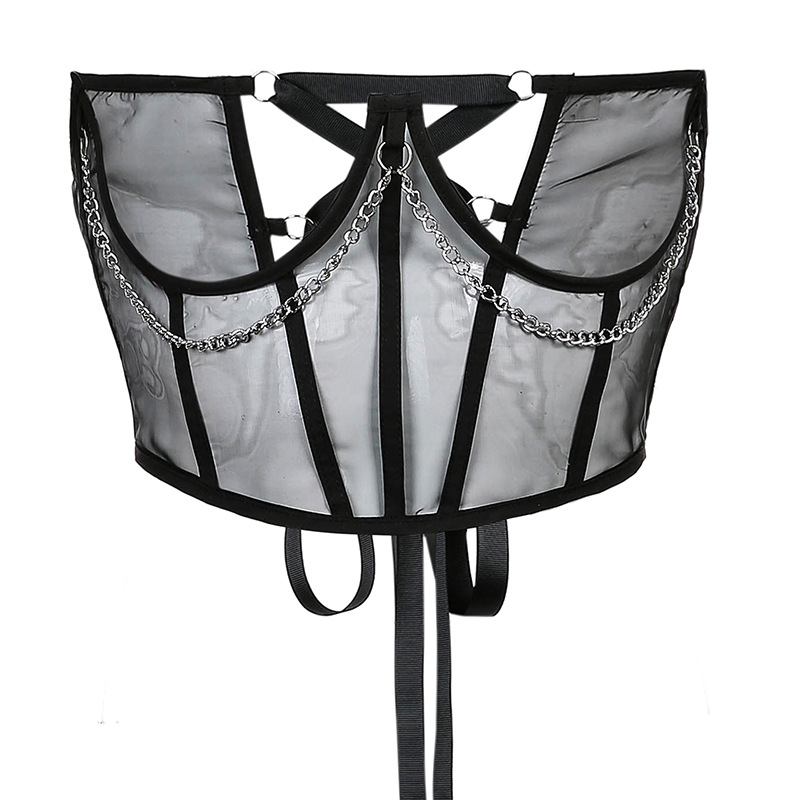 Corset with Metal Chain