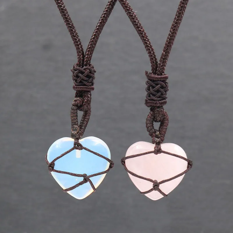 Handmade Diamond Castle Leather Rope Necklace Collection
