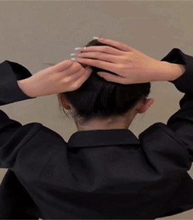 Hair Bun & Ponytail Buckle Bow Claw Clip