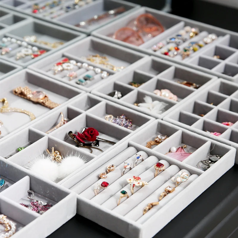 Stackable 5 Pcs Jewelry Organization Trays