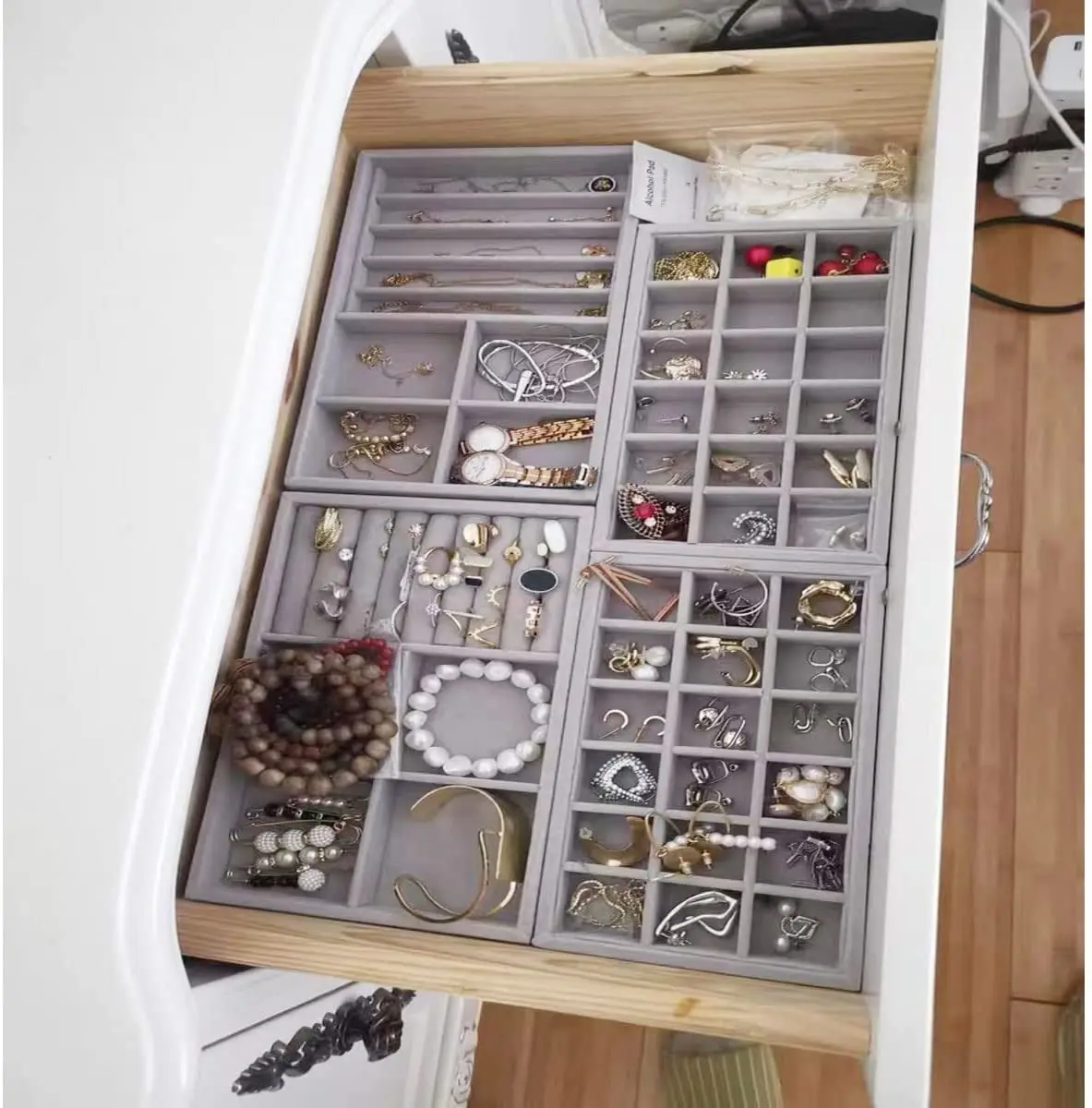 Stackable 5 Pcs Jewelry Organization Trays