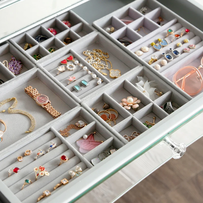 Stackable 5 Pcs Jewelry Organization Trays