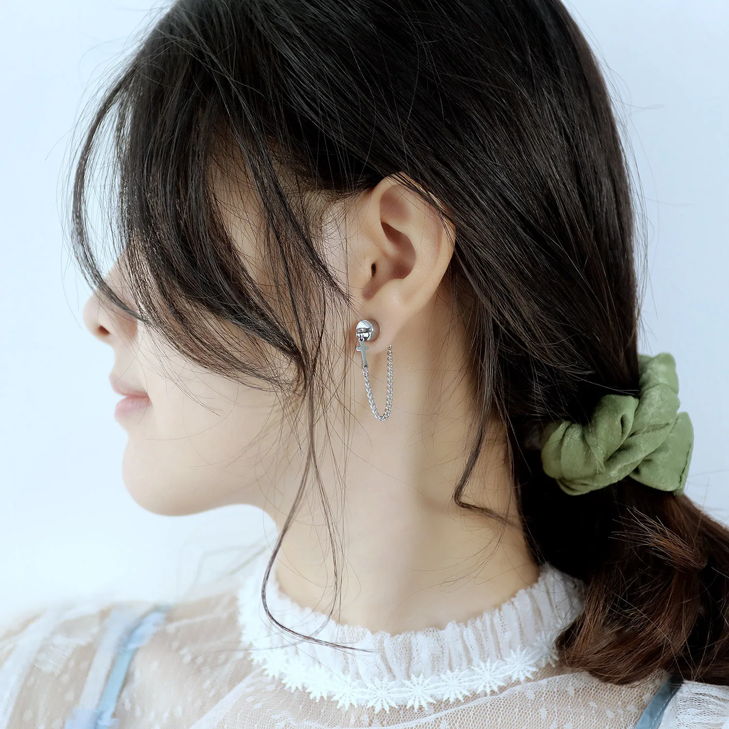 Magnetic Chain Loop Earrings